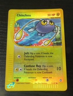 Pokemon Chinchou Reverse Holo Aquapolis 71/147 LP - Image 3