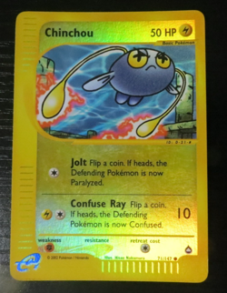 Pokemon Chinchou Reverse Holo Aquapolis 71/147 LP - Image 4