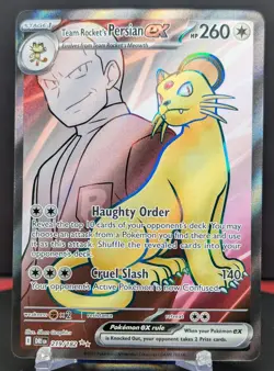 Pokemon Team Rocket's Persian ex #219/182 English Destined Rivals Ultra Rare - Image 1