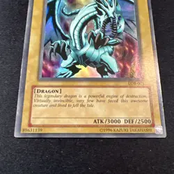 Yu-Gi-Oh! Blue-Eyes White Dragon (MP/HP) LOB-001 Legend of Blue Eyes Unlimited - Image 3