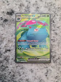 Pokemon Scarlet & Violet Venasaur EX Full Art Ultra Rare Card 182/165 English - Image 1