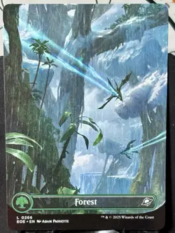 Forest (0266) (Borderless) x2 - Reg & FOIL - MTG - EOE - LAND ~ NM - Image 2