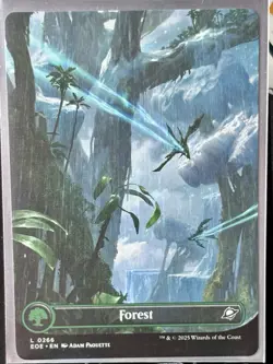 Forest (0266) (Borderless) x2 - Reg & FOIL - MTG - EOE - LAND ~ NM - Image 4