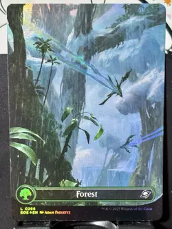 Forest (0266) (Borderless) x2 - Reg & FOIL - MTG - EOE - LAND ~ NM - Image 5
