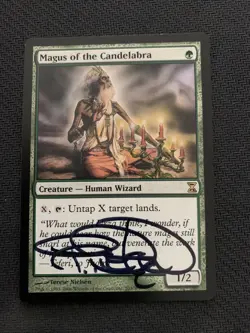 MTG Magic Signed Artist Proof Magus Of The Candelabra Time Spiral Terese Nielson - Image 1
