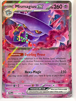 Pokemon TCG, Mismagius Ex 036/094 - Phantasmal Flames NM/M - Image 1