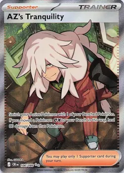 AZ's Tranquility - Pokemon Holo Ultra Rare 2026 Chaos Rising 106/086 NM - Image 1