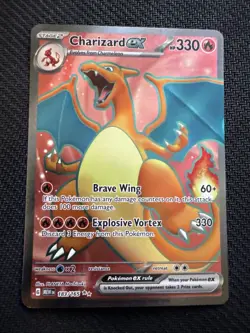 Pokemon Charizard ex 183/165 Sv: Scarlet & Violet 151 Full Art Holo - Image 1