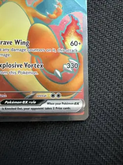 Pokemon Charizard ex 183/165 Sv: Scarlet & Violet 151 Full Art Holo - Image 4