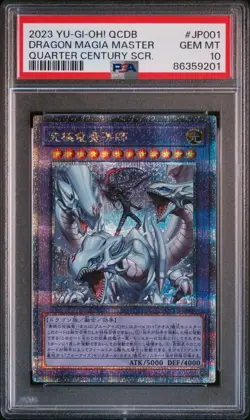 Yu-Gi-Oh! | Dragon Master Magia QCDB-JP001 Quarter Century Secret Rare PSA 10 - Image 1