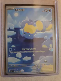 Pokemon Spheal TCG Illustration Rare Holo Card 199/191 S&V Surging Sparks - Image 1
