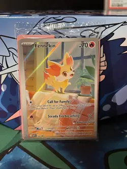 Pokemon TCG Card Fennekin 080 Pokemon Center Promo Stamped SEALED - Image 1