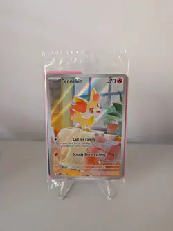 Pokemon TCG Fennekin 080 Promo Pokemon Center Stamped Sealed - Image 1