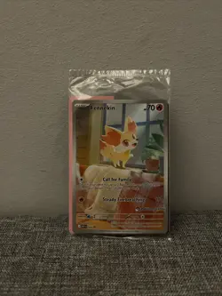 Pokemon TCG Fennekin 080 Promo Pokemon Center Stamped Sealed - Image 1