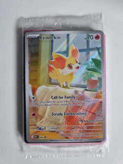 Pokemon TCG Fennekin 080 Promo Pokemon Center Stamped Sealed - Image 2