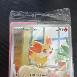 Pokemon TCG Fennekin 080 Promo Pokemon Center Stamped Sealed - Image 2
