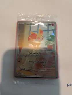 Pokemon TCG Fennekin 080 Promo Pokemon Center Stamped Sealed - Image 1
