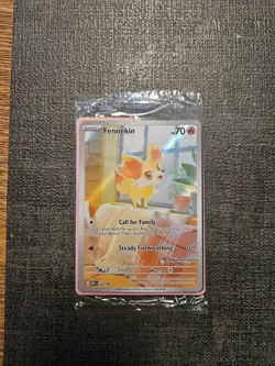 Pokemon TCG Fennekin 080 Promo Pokemon Center Stamped Sealed - Image 1