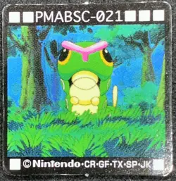 Caterpie 021 Pokemon GB Pocket Mini Card Anime 1inch Japanese Nintendo Rare - Image 1
