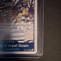 Bandai One Piece Card Game - Prisoner of Impel Down OP16-042 Rare EN 6000 - Image 3