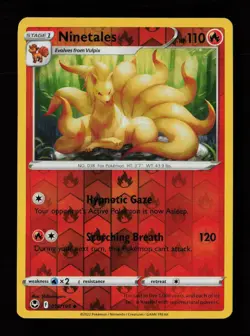 Ninetales 018/195 Uncommon Silver Tempest Pokemon Cards - Image 1