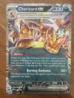 Pokemon TCG Charizard ex SVP 196 Scarlet & Violet Promo Cards Holo NM - Image 1