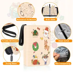 4-Pocket Trading Card Binder with Zipper Closure, Holds 400 Cards - Perfect - Image 5