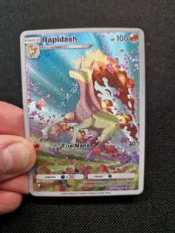 Rapidash Full Art Holo Floral Fire Custom Promo Art Card - Image 1
