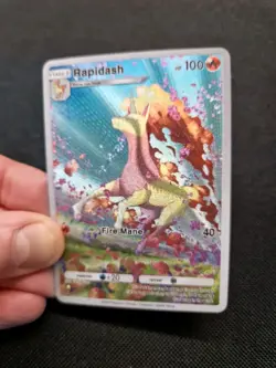 Rapidash Full Art Holo Floral Fire Custom Promo Art Card - Image 2