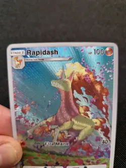 Rapidash Full Art Holo Floral Fire Custom Promo Art Card - Image 3