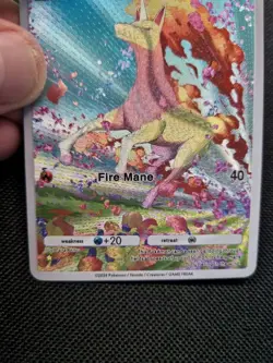 Rapidash Full Art Holo Floral Fire Custom Promo Art Card - Image 4