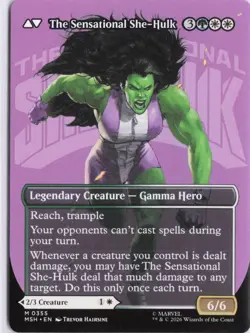 Jennifer Walters / She - Hulk (Borderless) (0355) 355 Marvel Super Heroes MTG NM - Image 2