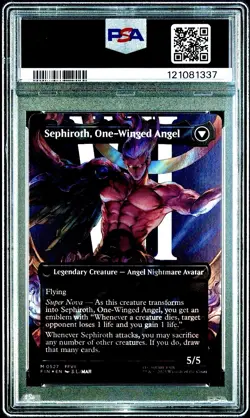 2025 MTG Final Fantasy SEPHIROTH * Character Borderless Surge Foil #0382 PSA 10 - Image 2