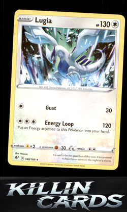 Lugia 140/189 Pokemon Rare SWSH03: Darkness Ablaze Card NM - Image 1