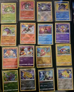 16 Radiant Rare Full Set Complete Pokemon Collection Charizard Greninja Eevee NM - Image 1