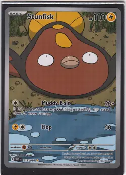 Stunfisk 118/086 Illustration Rare White Flare Pokemon Holo NM - Image 1