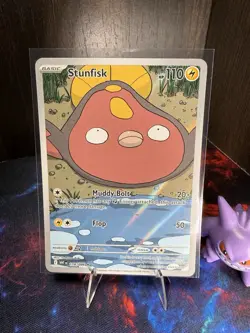 Pokemon Stunfisk 118/086 SV White Flare Holo Card NM Condition - Image 1