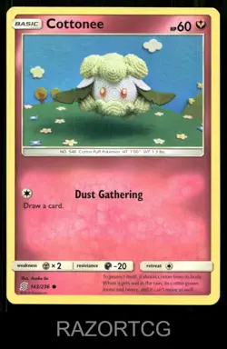 COTTONEE 143/236 C UNIFIED MINDS POKEMON LP - Image 1