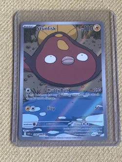 Pokemon TCG Stunfisk Illustration Rare 118/086 White Flare English - Image 1