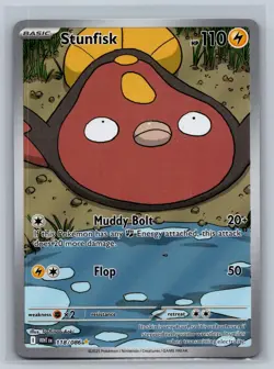 Stunfisk 118/086 Holo Illustration Rare White Flare Pokemon Card Near Mint - Image 1