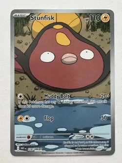 Stunfisk 118/086 Sv: White Flare Holo Pokemon TCG - NM - Image 1