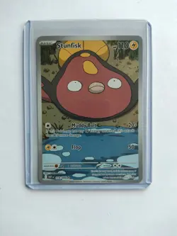 2025 POKEMON SV WHITE FLARE WHT EN STUNFISK ILLUSTRATION RARE #118/086 - Image 1