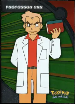 Topps Pokemon TV Animation Series 3 Foil Heroes & Villains #HV12 Professor Oak - Image 1