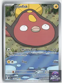 Stunfisk 118/086 Holo Illustration Rare White Flare Pokemon Near Mint - Image 1