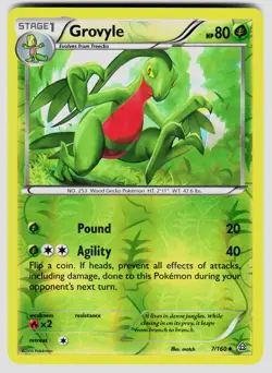 GROVYLE 7/160 UC PRIMAL CLASH POKEMON REVERSE HOLO LP - Image 1