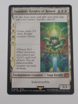Final Fantasy MTG - Summon: Knights of Round Mythic Non-Foil (Near Mint) - Image 1