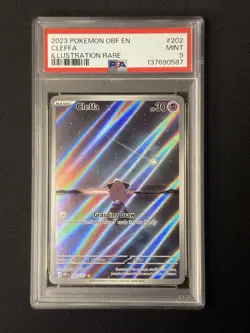 Pokemon TCG Cleffa 202/197 Illustration Rare Obsidian Flames Graded PSA 9 - Image 1