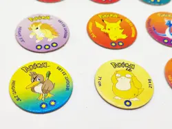 1998 GAME FREAK WALKERS - POKEMON TAZO POG DISC LOT X 9 - PIKACHU PSYDUCK ETC - Image 4