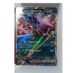 Team Rocket's Nidoking ex 217 SVP Black Star Promo Holo 330 HP EX Pokemon TCG - Image 1
