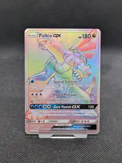 Pokemon Dialga GX 138/131 Rainbow Rare Forbidden Light Full Art Holo NM/M - Image 1